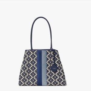 Kate Spade Blue and Cream Patterned Tote